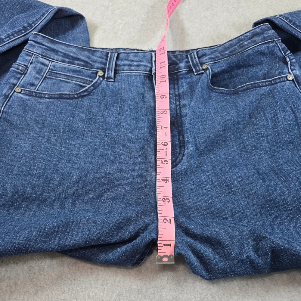 OAT New York Women Dark Wash High Rise Straight Leg Jeans Size 10/30 - Picture 5 of 9